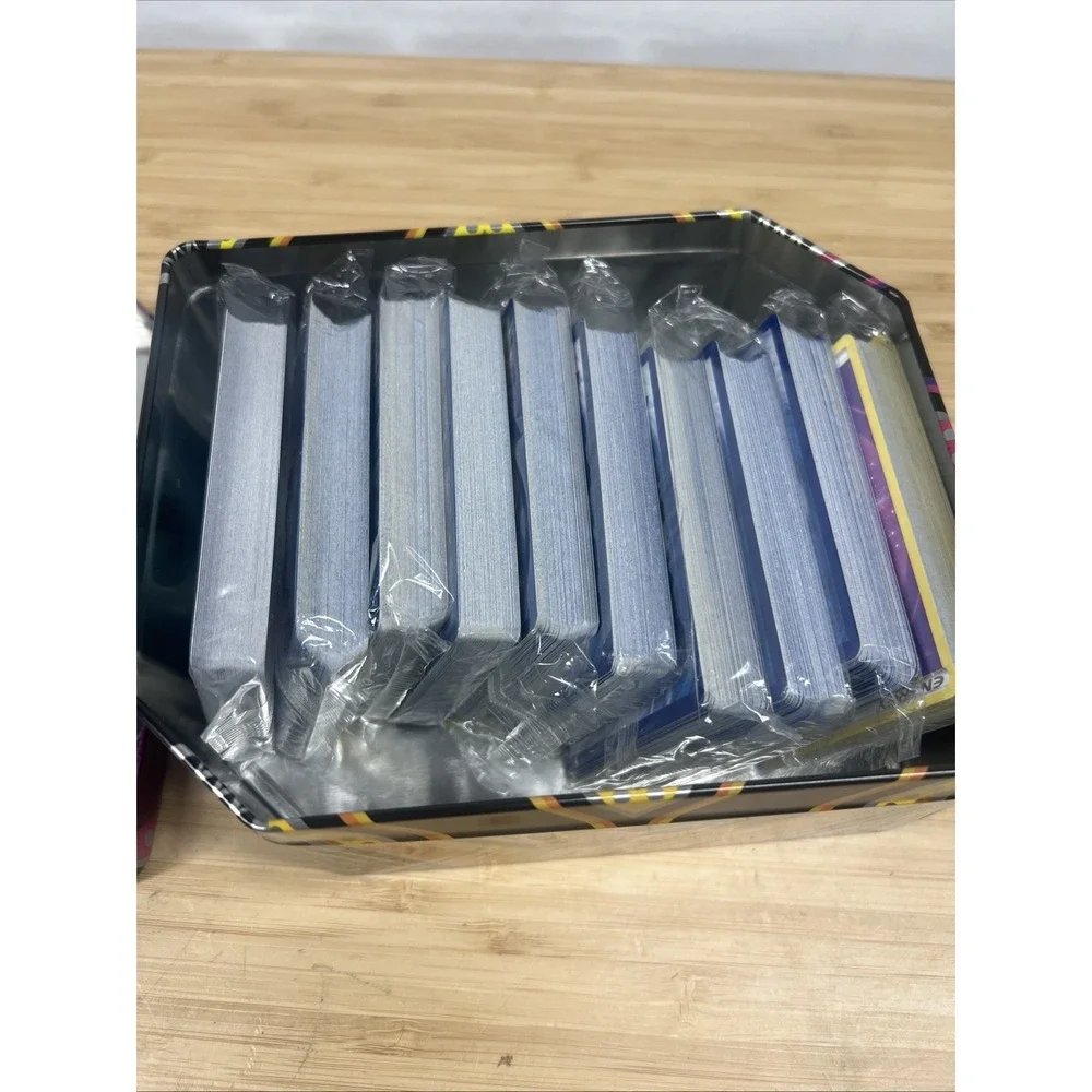 Pokemon TCG Eternatus V Powers Storage Tin + 10 Sealed Basic Energy Card Packs